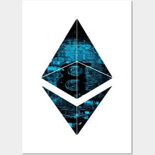 The Flipping Eth Flips Btc Cryptocurrency Blockchain Design Posters and Art